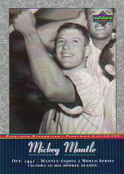 2001 Upper Deck - Pinstripe Exclusives Mickey Mantle #MM8 Mickey Mantle  Front